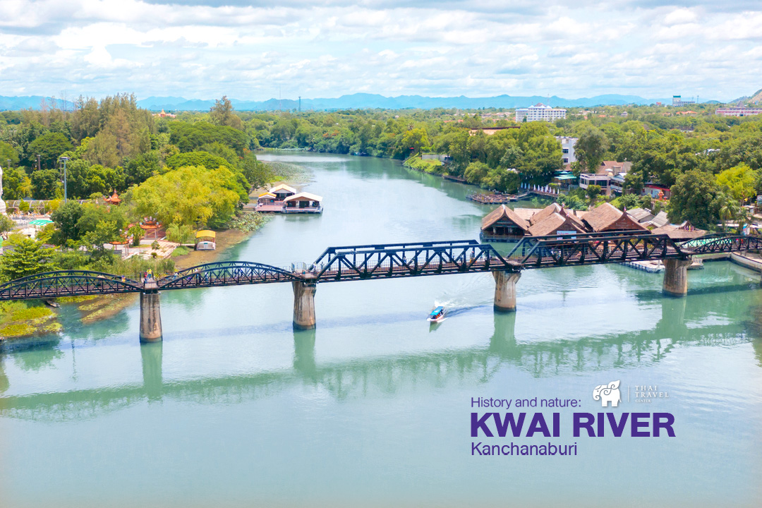 Kwai Bridge and Kwai river