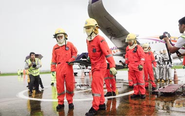 ไทยสมายล์ ฝึกซ้อมแผนฉุกเฉิน