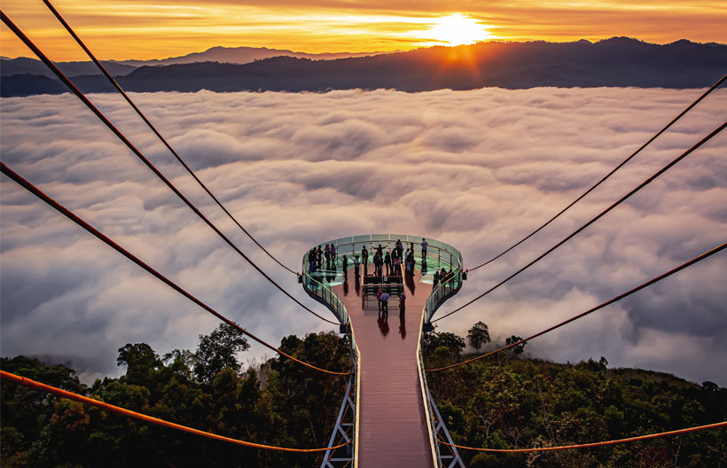 ทัวร์ในประเทศ เบตง Skywalk อัยเยอร์เวง สวนไม้ดอกเมืองหนาวเบตง  มัสยิดกลางประจำจังหวัดสงขลา 3 วัน 2 คืน สายการบินนกแอร์