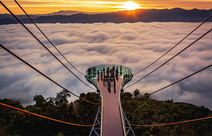 ทัวร์ในประเทศ สงขลา ยะลา ปัตตานี จุดชมวิวทะเลหมอกอัยเยอร์เวง น้าพุร้อนเบตง มัสยิดกลาง วัดช้างให้ 3 วัน 2 คืน สายการบินไทยไลอ้อนแอร์