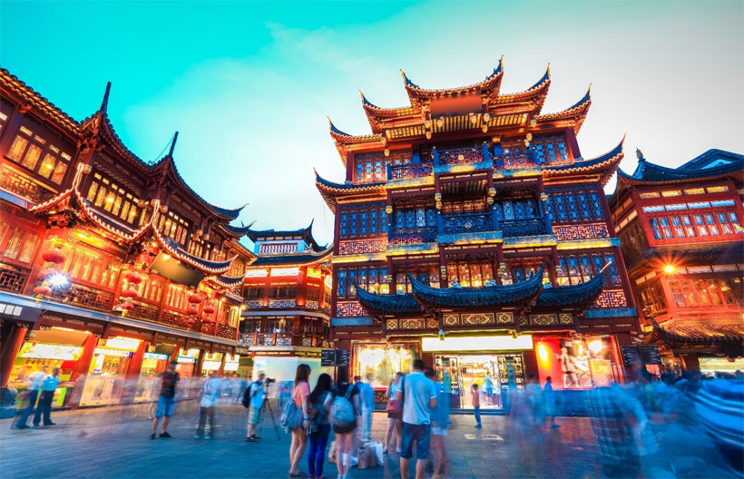 ทัวร์จีน หางโจว เซี่ยงไฮ้  ถนนโบราณเหอฝางเจีย มุมฮิต North Bund Green และ City Balcony Hangzhou 5 วัน 3 คืน สายการบินไทยไลอ้อนแอร์