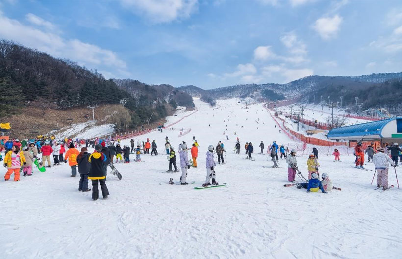 ทัวร์เกาหลีใต้  กิจกรรมเล่นสกี สวนสนุกเอเวอร์แลนด์   พระราชวังชางด็อกกุง หมู่บ้านโบราณบุกชนฮันอก  ช็อปปิงเมียงดง  5 วัน 3 คืน สายการบินแอร์พรีเมียร์