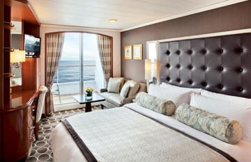 B2 Deluxe Stateroom with Verandah and Slightly Limited View  	